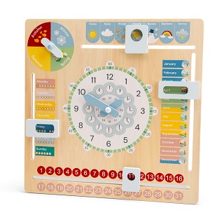 Calendar clock - English